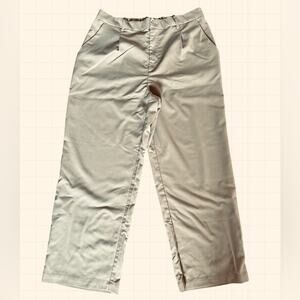 H&M‎ Divided Women's Wide Leg Pants in Light Beige Size XL -LIKE NEW